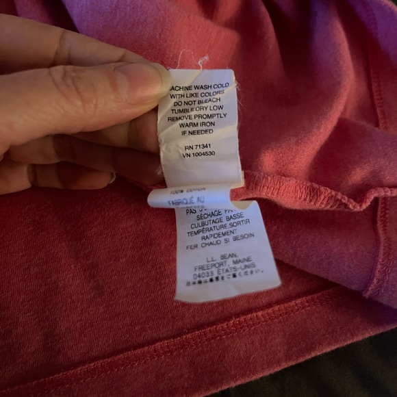 L. L. Bean Cotton T-Shirt | Pink | Women’s Size Small (Petite) - Picture 7 of 9